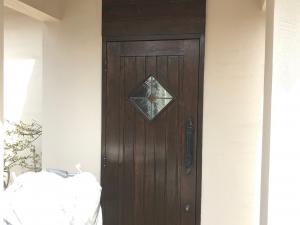 玄関ドア塗装